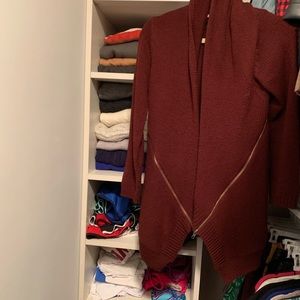 LF maroon sweater